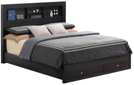 Glory Furniture Burlington G2450D-FSB2 Full Storage Bed , Black - as Pic
