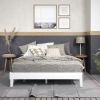 Nix - Queen Platform Bed - White - as Pic