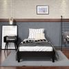 Nix - Twin Platform Bed - Black - as Pic