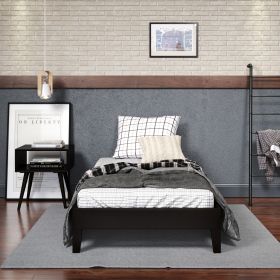 Nix - Twin Platform Bed - Black - as Pic