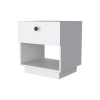 Ethan White 1-Drawer Nightstand - as Pic