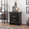 Louis Philippe III Nightstand in Black - 19503
