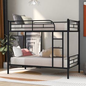 Twin Over Twin Metal Bunk Bed (Black) ( old sku: MF189201BAA ) - as pic
