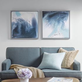Abstract 2-piece Framed Canvas Wall Art Set - as Pic