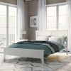 Modern White Solid Wood Full Platform Bed (old sku:WF283524AAK) - as Pic