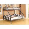 ACME Caius Bunk Bed (Twin XL/Queen) in Gunmetal 37605 - as Pic