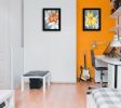 "Tiger Lilies" 2-Piece Vignette by Roey Ebert, Black Frame - as Pic