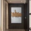 100% Hand Painted Abstract Oil Painting Wall Art Modern Figure Stand On the Street On Canvas Home Decoration For Living Room No Frame - 90x120cm