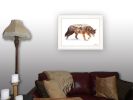 "Arctic Wolf" by Andreas Lie, Ready to Hang Framed Print, White Frame - as Pic