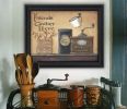 "Friends Gather Here" By Pam Britton, Printed Wall Art, Ready To Hang Framed Poster, Black Frame - as Pic