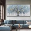 Hand Painted Oil Painting Oil Painting on Canvas Tree Blue Abstract Trees Landscape Modern Oil Painting Original Hand Painted Painting Modern Art - 90