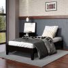Nix - Twin Platform Bed - Black - as Pic