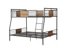 ACME Brantley Full XL/Queen Bunk Bed in Sandy Black & Dark Bronze Hand-Brushed 37725 - as Pic