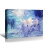 Framed Canvas Wall Art Decor Abstract Style Painting, Impressionism Lotus Painting Decoration For Office Living Room, Bedroom Decor-Ready To Hang - as
