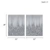 Heavily Embellished 2-piece Canvas Wall Art Set - as Pic