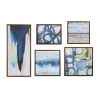 Abstract 5-piece Gallery Framed Canvas Wall Art Set - as Pic