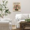 "Home Sweet Home Peonies" By Artisan Cindy Jacobs, Printed on Wooden Picket Fence Wall Art - as Pic
