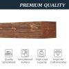 60" Rustic Wood Fireplace Mantel, Wall-Mounted & Floating Shelf for Home Decor - as Pic