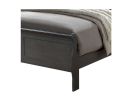 Classic Contemporary California King Size Bed Gray Louis Phillipe Solidwood 1pc Bed Bedroom Sleigh Bed - as Pic
