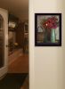 "Basket and Blossoms" By Susan Boyer, Printed Wall Art, Ready To Hang Framed Poster, Black Frame - as Pic