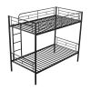 Twin Over Twin Metal Bunk Bed (Black) ( old sku: MF189201BAA ) - as pic