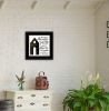 "A House" by Cindy Jacobs, Ready to Hang Framed Print, Black Frame - as Pic