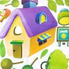 Magical House - Wall Decals Stickers Appliques Home Decor - HEMU-SH-844