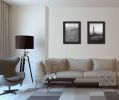 "Character Collection" 2-Piece Vignette By Trendy Decor4U, Printed Wall Art, Ready To Hang Framed Poster, Black Frame - as Pic