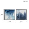 Abstract 2-piece Framed Canvas Wall Art Set - as Pic