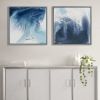 Abstract 2-piece Framed Canvas Wall Art Set - as Pic