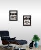 "The New Normal!" 2-Piece Vignette by Ed Wargo, Ready to Hang Framed Print, Black Frame - as Pic