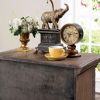 Transitional Rustic Natural Tone 1pc Nightstand Only Solid wood 3-Drawers Bronze Round Knobs Bedside Table Bedroom Furniture - as Pic