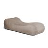 Jaxx Arlo Chaise Lounge Bean Bag Chair - Premium Chenille, Beige - Beige - Chenille