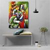 Hand Painted Oil Paintings Hand Painted Wall Art Abstract Modern Figure Picasso Girl Lady Nude Living Room Hallway Luxurious Decorative Painting - 100