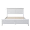 Modern White Solid Wood Full Platform Bed (old sku:WF283524AAK) - as Pic