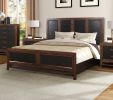 Bridgevine Home Branson King Size Panel Bed, Two-Tone Finish - as Pic