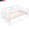 Modern Solid Wood Daybed, Multifunctional, Twin Size, White (Previous SKU: WF191899AAK) - as Pic