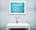 "Beach Life" By Cindy Jacobs, Printed Wall Art, Ready To Hang Framed Poster, White Frame - as Pic