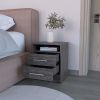 Nightstand Cartiz, Bedroom, Smokey Oak - Smokey Oak