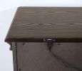 Gray Color Nightstand Bedroom 1pc Nightstand Solid wood Satin Knickel Knobs and Pulls - as Pic