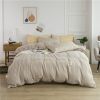 Simple Style Bedding 4 Piece Quilt Cover Sheet Pillowcase Cotton Spring Summer Autumn Winter Solid Two-color Student Dormitory - dark green - 150x200c