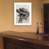 "Bear Fog" by Andreas Lie, Ready to Hang Framed Print, White Frame - as Pic