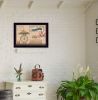 "Hot Bath" By Pam Britton, Printed Wall Art, Ready To Hang Framed Poster, Black Frame - as Pic