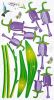 Purple Lily Valley - Wall Decals Stickers Appliques Home Decor - HEMU-HL-1272