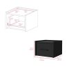 Floating Nightstand Calion, Bedroom, Black - Black
