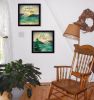 "The Lake is Calling Collection" 2-Piece Vignette By Marla Rae, Printed Wall Art, Ready To Hang Framed Poster, Black Frame - as Pic