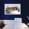 "The Kissing Bridge" by Billy Jacobs, Ready to Hang Framed Print, White Frame - as Pic