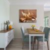 Framed Canvas Wall Art Decor Bread Painting, Still Life Bread in Basket Painting Decoration For Office Living Room, Bedroom Decor-Ready To Hang - as P