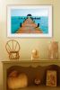 "Pier" by John Jones, Ready to Hang Framed Print, White Frame - as Pic