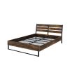 ACME Juvanth Eastern King Bed in Rustic Oak & Black Finish 24247EK - as Pic